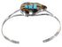 Sterling Silver Tiger Eye Multicolor Inlay Bear Cuff Bracelet RS41551